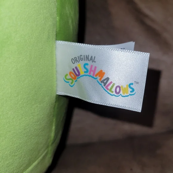 Squishmallows 14”-“Charles The Pickle” Tag Attached NEW Green Mustache Plush - Picture 3 of 8